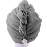 1 x RAW Customer Returns Polyte - Turban Hair Towel - Microfiber - White, Grey, Dark Grey, Pink - 31 x 71 cm - Pack of 4 - RRP €15.56