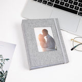 1 x RAW Customer Returns ERBO photo album 10x15 56 photos, linen photo album slip-in album, photo album for inserting, small photo albums, photo album, mini photo album for baby, wedding, girls, couples, birthday gift - RRP €8.05