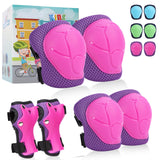 1 x RAW Customer Returns SAMIT children s knee pads, protectors 6 in 1 set 3-8 years children s protectors, adjustable children s protective equipment elbow and wrist pads set, ideal for scooters, skateboards, cycling, inliners - RRP €17.99