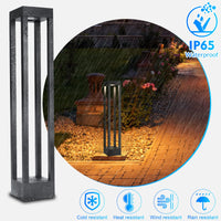 1 x RAW Customer Returns ledmo LED path lights outdoor 9W bollard light 3000K path lighting outdoor garden lights bollard lights 60CM path light IP65 - RRP €69.98