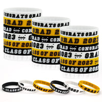 4 x Brand New Graduation Bracelets Class 2022 Graduation Silicone Bracelets 36 Pieces Graduation Bracelets 6 Styles Congratulations Graduate Bracelets for Teachers Students Graduation Party Supplies Gift - RRP €48.4