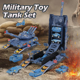 1 x RAW Customer Returns KADAYAYA Toy Tank, Rocket Tank Toy with 6 Army Toys and 8 Soldiers, Military Toys with Lights and Sounds for 3 4 5 6 7 Year Old Boys Blue  - RRP €32.98