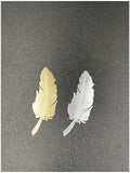 30 x Brand New 2 Pack Gold Feather Shaped Vinyl Stickers for Laptop, iPhone, Car, iPad or Helmet - RRP €612.0