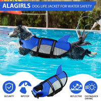 2 x Brand New ALAGIRLS Dog Costumes Small Dogs Ripstop Pet Safety Life Jacket with Rescue Handle for Small Medium Large Dogs ALADLJ001 GreenN XXL - RRP €60.48