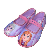 1 x RAW Customer Returns Disney FROZEN slippers for girls from 2 to 8 years, warm slippers with Anna and Elsa motif 29 EU, comfortable shoes for kindergarten Frozen, casual shoes with glitter ideal for school, purple - RRP €21.17