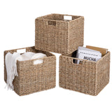 1 x RAW Customer Returns Set of 2 Kallax Expedit shelf baskets Kallax basket woven 30 x 30 x 26H cm seagrass shelf basket folding basket woven basket shelf box storage box storage basket shelf basket foldable - RRP €39.2