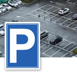 1 x RAW Customer Returns Pubblimania Rigid Aluminum Parking Sign 3mm Thick Cm 30x40  - RRP €19.99