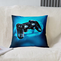 1 x Brand New Homewish Gaming Pillowcase 50 x 50 Game Pillowcase for Kids Boys Girls Video Game Gamer Pillowcase Teenager Gamepad Decorative Accent Pillowcase for Home Blue Black - RRP €20.4