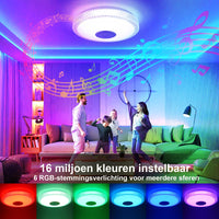 1 x RAW Customer Returns TOPBOS 30W LED ceiling light dimmable with Bluetooth speaker, remote control and APP control, LED ceiling lamp with RGB color change, adjustable for bedroom, living room, children s room - RRP €31.73