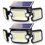 1 x RAW Customer Returns SIDSYS LED Solar with 2 Motion Sensors, 7300LM Waterproof Solar Lamp Outdoor, 305 LED Security Solar Flood Lights, Adjustable Spotlight Outdoor Light for Garden Yard Garage Path 2 Pack - RRP €39.66