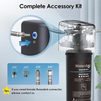 1 x RAW Customer Returns Waterdrop 10UA Under Sink Water Filter System, Direct Connect to Kitchen Faucet, 30,000 Liters High Chlorine Reduction Capacity, USA Tech - RRP €69.99