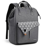 1 x RAW Customer Returns Lekesky Backpack Women School Bag with Laptop Compartment Anti-Theft Bag, 15.6 Inch Laptop Backpack Work Backpack Daypack Gray  - RRP €31.46