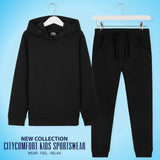 1 x RAW Customer Returns CityComfort children s tracksuit, jogging suit for boys and girls black, 7-8 years  - RRP €21.04