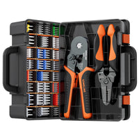 1 x RAW Customer Returns Crimping pliers wire end sleeves set, 24 types of insulated wire end sleeves and twin wire end sleeves, hexagonal wire end sleeve pliers 0.25 - 6mm , SOMELINE crimping pliers - crimping pliers - wire end sleeve pliers - RRP €39.98