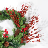 13 x Brand New 12 Pieces Glitter Berry Branches Decoration Artificial Berry Stems Red Berries Christmas Holly Berry Branches Christmas Berry Stems for Christmas Tree Winter Decoration,40CM - RRP €265.2