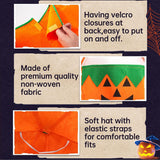 1 x Brand New Halloween Pumpkin Coat Hat Set,Halloween Pumpkin Costume,Halloween Costume,Pumpkin Costume Suit,Halloween Pumpkin Candy Bag,Unisex Costume Pumpkin,for Pumpkin Cosplay Party Clothing Kids Adults - RRP €7.04