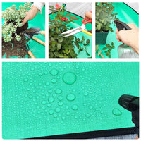 1 x Brand New PUCSIQ 100cmx100cm waterproof garden mat plant transplanting mat foldable plant transplanting mat plant transplanting tarp with 3x succulent tools for garden succulent transplanting seedling - RRP €20.4