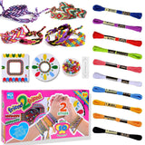 1 x RAW Customer Returns WIRSHO DIY Friendship Bracelets for Kids, Girls Friendship Bracelet Craft Set for Children from 8 Years, Jewelry Making Braiding Set for DIY Arts and Crafts - Birthday Gift - RRP €10.66