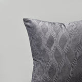 1 x RAW Customer Returns Topfinel cushion cover 40 x 60 cm grey velvet set of 2 vintage decoration with wave pattern cushion covers pillowcase upholstery cover for living room decorative pillow sofa cushion neck pillow head pillow bed linen - RRP €18.68