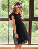 1 x RAW Customer Returns Arshiner Girls Dress Toddler Summer Dress Sleeveless Dress Halloween Party Dress Princess Dress Children Black Puff Dress Tulle Ball Gown 130 7-8Years - RRP €20.62