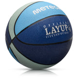 1 x RAW Customer Returns meteor Children s Basketball Layup Size 4 Youth Basketball Ideal for Children s Hands 5-10 Years Ideal Mini Basketball for Training Soft Children s Basketball Outdoor Size 4, Gray Blue  - RRP €13.98