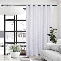 1 x RAW Customer Returns Deconovo blackout curtains with eyelets, thick thermal curtains, cold protection, sun protection, modern curtains for bedroom, 175 x 140 cm height x width , diamond silver grey, set of 2 - RRP €25.86