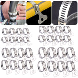 1 x Brand New Hose clamps hose clamp hose clamp hose clamps pipe clamps pipe clamp set stainless steel hose clamp 10-44mm adjustable, 4 8 pieces - RRP €11.04