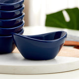 9 x RAW Customer Returns Swuut Ceramic Dip Bowls Set of 6,1.5 Oz White Dip Pinch Bowl, Soy Sauce Dishes, Mini Bowls for Charcuterie Board Sushi, Tomato Sauce, BBQ and Party Supplies Navy  - RRP €170.01