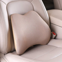 1 x RAW Customer Returns Livtribe lumbar support pillow for car seat, memory foam support pillow for the lower back, ideal lumbar pillow for car seats, office chair, wheelchair beige  - RRP €31.22