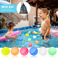 54 x Brand New Jinhuaxin 6 PCS Water Bombs Reusable, Water Bombs Self-Closing, Pool Toys, Reusable Water Bombs, Water Toys Children, for Children Summer Beach Party, Summer, Outdoor - RRP €707.4