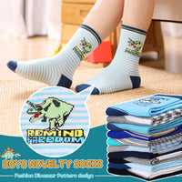 4 x Brand New Boys Cotton Crew Socks Kids Novelty Animal Soft Funny Casual Fashion Breathable Children Socks 6 Pairs 10 Pairs Dinosaur 03, 3-5 Years  - RRP €110.4