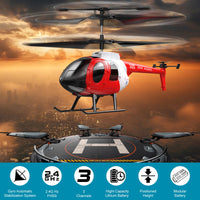 1 x RAW Customer Returns Ancesfun Helicopter Remote Controlled, RC Helicopter Altitude Hold, One-Key Start Remote Control Airplane, LED Light 3 Channel 2.4 Ghz Mini Helicopter Toy Children Gift for Boys Girls 14  - RRP €35.99