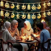 17 x Brand New SIXIUDIA Ramadan Fairy Lights, Eid Ramadan Lanterns Fairy Lights, Ramadan Light Star Moon Fairy Lights Ramadan Decoration Ramadan LED DIY Lamp Indoor Outdoor for Home Garden Birthday - RRP €346.8