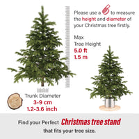 1 x RAW Customer Returns Tree Nest Christmas Tree Base Christmas Tree Stand Foot with Water Tank - Hitit Christmas Tree Stand for Trees Up to 3.5 Meters, Trunk 5 to 12.5 cm White - RRP €46.38