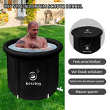 1 x RAW Customer Returns Keszing Inflatable Ice Bath Foldable Bathtub Adults 75cm Ice Barrel Ice Bath Ice Bath Barrel with Cover Foldable Freestanding Mobile Bathtub Bath Barrel Inflatable Ice Barrel Outdoor Ice Tub - RRP €110.92