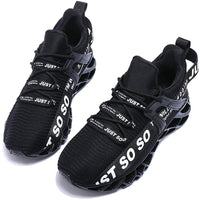 1 x RAW Customer Returns Wonesion Men s Fitness Running Shoes Breathable Non-Slip Fashion Sneaker Sports Shoes, 2 Black White, 39 EU - RRP €53.44