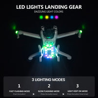 1 x RAW Customer Returns STARTRC Mini 3 Landing Gear Foldable Extended Leg with Flash LED Lights Landing Gear for DJI Mini 3 Accessories Only for Mini 3  - RRP €22.34