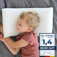 1 x RAW Customer Returns KNERST children s pillow - ergonomic pillow for children s room with memory foam - pillow 25x50 cm ideal as a children s pillow - pillow 25x50 for a restful sleep incl. pillowcase - pillow for children - RRP €40.33