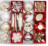 1 x RAW Customer Returns Christmas tree bauble set, 50 decorations - RRP €33.24