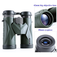 1 x RAW Customer Returns NOCOEX Compact Binoculars, With Wide View of 10x42, Best Choice for Bird Watching, Climbing, Travel, Games, Concerts, Suitable for Sports and Outdoor Activities green . - RRP €65.99