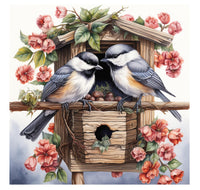 1 x RAW Customer Returns Cukol Cross Stitch Set Pre-Printed Birds, Animals Embroidery Templates Embroidery Pictures Pre-Printed Cross Stitch Embroidery Kits Embroidery Kit Cross Stitch Embroidery Kit Embroidery Set Adults Beginners 36 x 36 cm - RRP €20.4