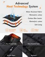 1 x RAW Customer Returns HILLSLTR Heated Vest, Men s Heated Vest with 7.4V 16000mAh Battery, Thermal Vest with 8 Heating Zones, 3 Adjustable Heat Levels, Heated Vest for Ski Motorcycle - RRP €85.99