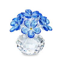 1 x RAW Customer Returns H D HYALINE DORA Blue Crystal Flower Figurine, Forget-me-not Crystal Flower Gifts for Mother, Wife, Girlfriend, Crystal Glass Flower Ornaments for Home, Office, Table Decoration - RRP €20.16