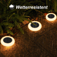 1 x RAW Customer Returns INTELAMP solar lamps for outdoor garden, 6 pieces solar garden lights with remote control, brightness and color programmable solar garden lighting for garden, path, pool, yard, IP65 waterproof - RRP €49.99