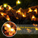 1 x RAW Customer Returns ITICdecor Solar String Lights Outdoor Bee 30 LED Waterproof Patio Garden Indoor Christmas New Year Party Tree Warm White - RRP €20.4