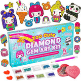 16 x Brand New GirlZone Diamond Gem Art Kit, Includes Gemstone, Diamond Stickers, Art Set for Kids, Rhinestone Art, Crystals 5D Diamond Painting Set, Gift Idea for Girls - RRP €244.0