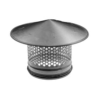 1 x RAW Customer Returns Round Roof Rain Cap, HVAC Vent, Galvanized Steel, All Weather Rain Cap, Roof Top, Round Roof Vent with Rubber Seal for Perfect Insulation, Vent Cover 15cm  - RRP €32.22