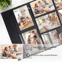 1 x RAW Customer Returns Vienrose slip-in photo album 10x15 photo book with 600 black pages large capacity photo albums for Valentine s Day wedding Christmas birthday - RRP €29.28