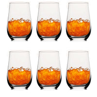 1 x RAW Customer Returns Brahmstein Drinking Glasses Set, Crystal Design Water Glasses Set, 410 ml, Clear Glasses, Wide Base, Dishwasher Safe, Drinking Glasses for Smoothies, Cocktails, Pack of 6 - RRP €23.34