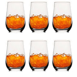 1 x RAW Customer Returns Brahmstein Drinking Glasses Set, Crystal Design Water Glasses Set, 410 ml, Clear Glasses, Wide Base, Dishwasher Safe, Drinking Glasses for Smoothies, Cocktails, Pack of 6 - RRP €23.34